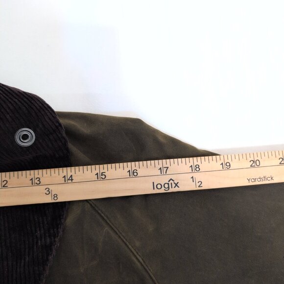 Barbour Beaufort Waxed Cotton Jacket Khaki Olive C40 (M) - Picture 14 of 15